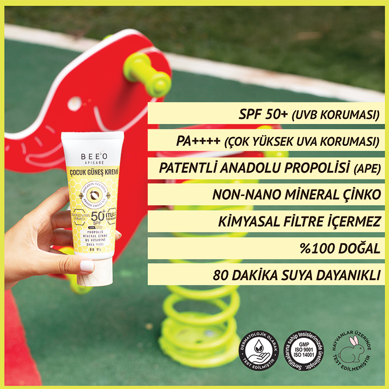 çocuklar için güneş kremi