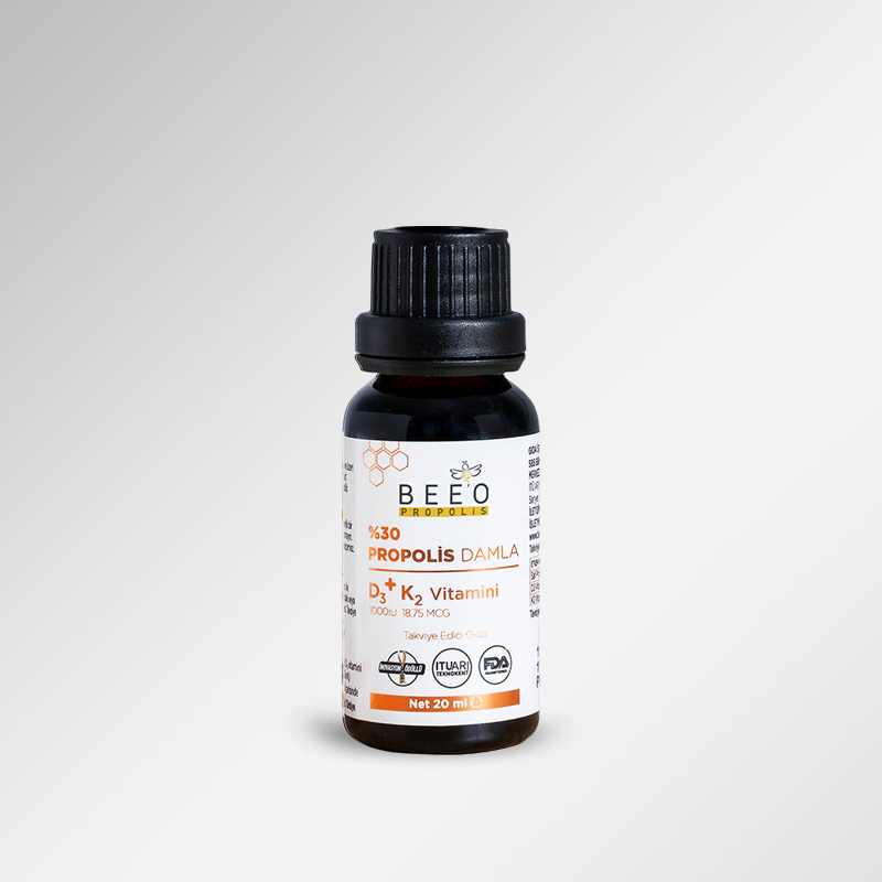 BEEO D3+K2 Vitaminli Propolis Damla