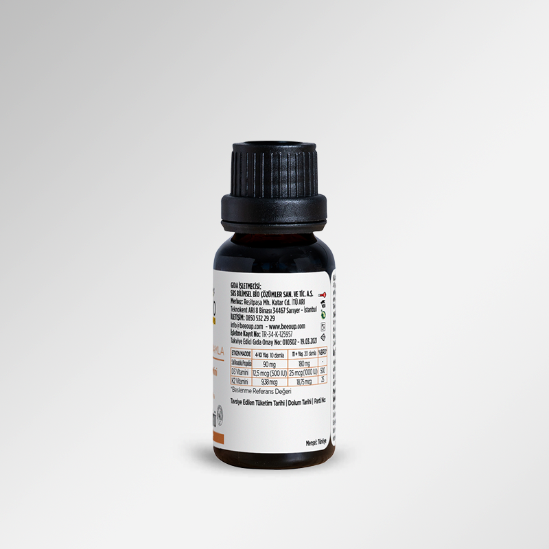 BEEO D3+K2 Vitaminli Propolis Damla