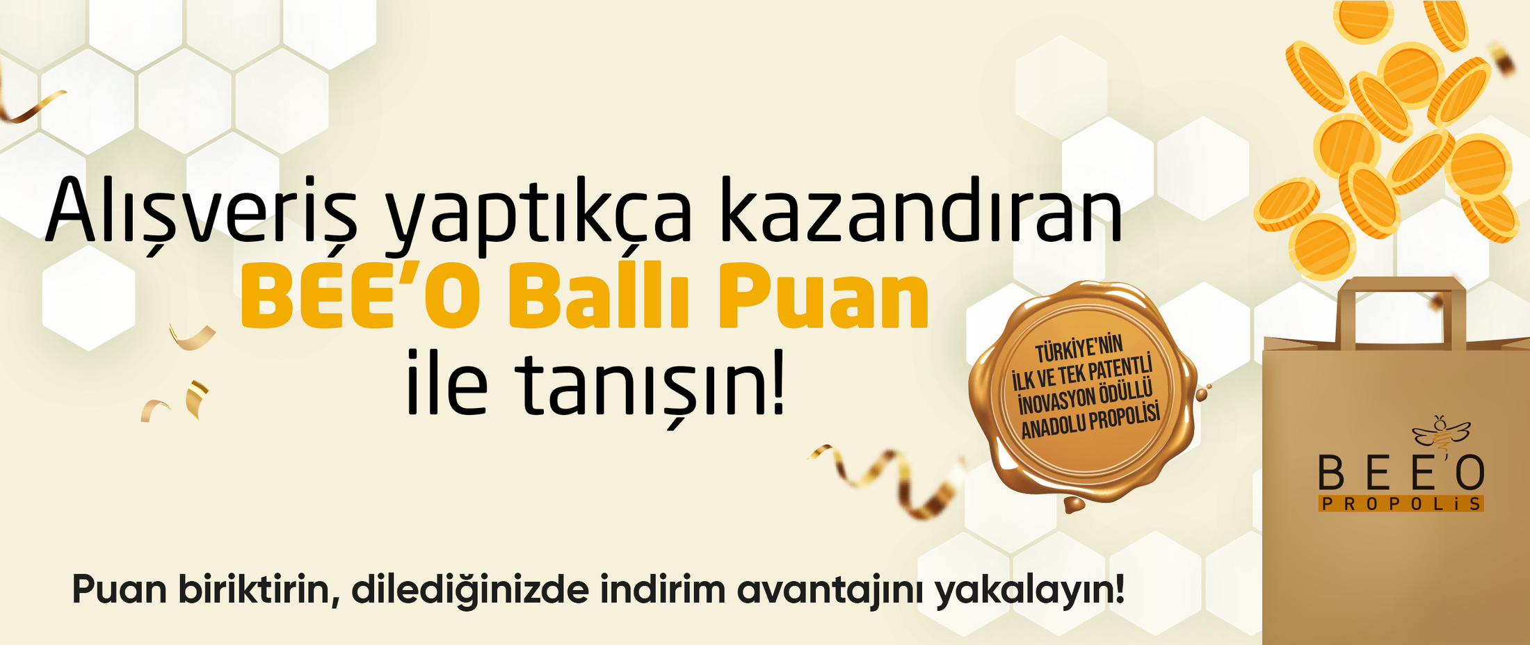 Alışveriş Yaptıkça Kazandıran BEE’O Ballı Puan ile Tanışın! 🐝✨