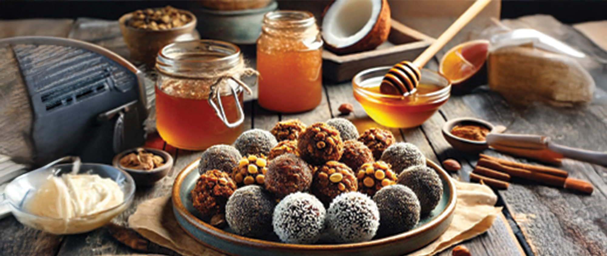 Arı Sütlü Ham Ballı Propolis ile Enerji Dolgulu Atıştırmalık Toplar