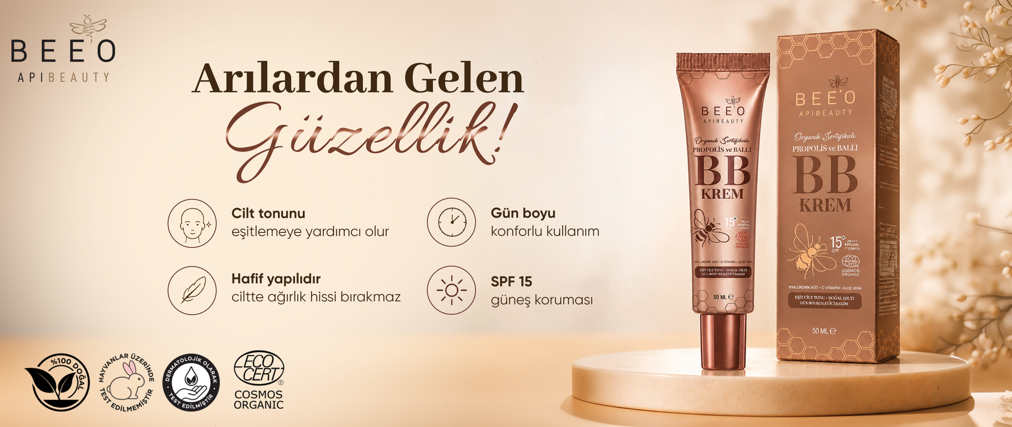 🐝 Arılardan Gelen Güzellik: Organik Sertifikalı Propolis ve Ballı BB Krem ile Tanışın!
