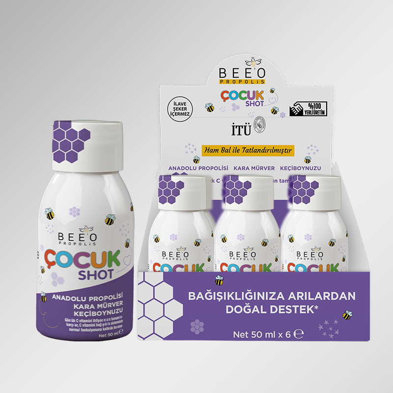 BEEO Kara Mürver Çocuk Shot 6'lı