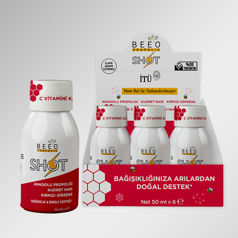 BEEO Kudret Narı Ginseng Propolis Shot 6'lı