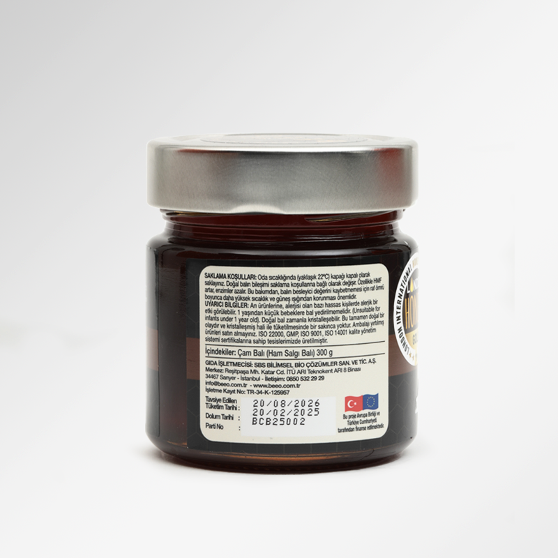 BEEO Çam Balı Ham Salgı Balı (300 gr)