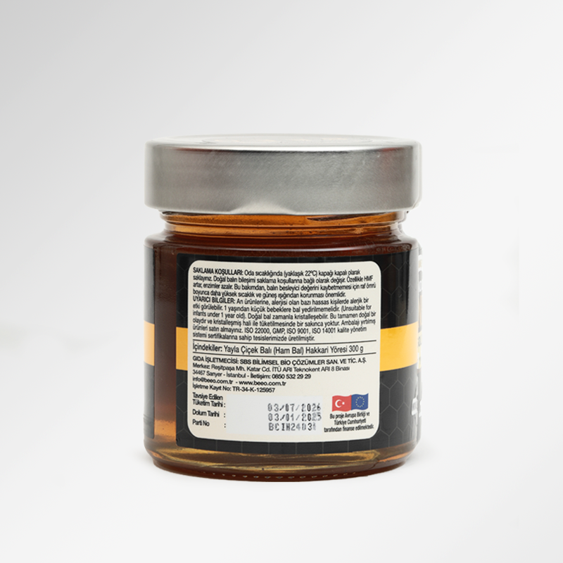 BEEO Hakkari Yöresi Ham Bal (300 gr)