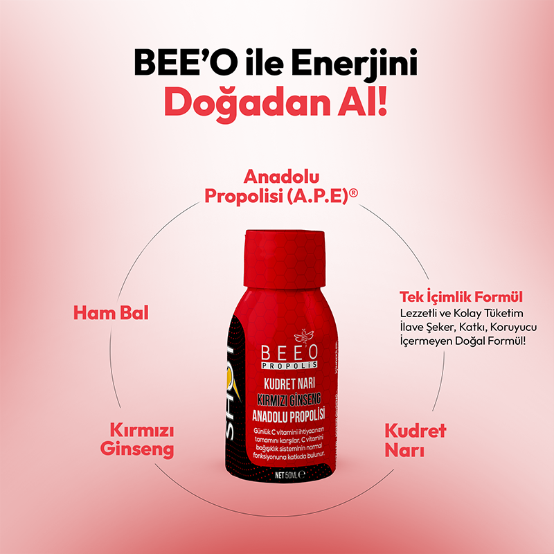 BEEO Kudret Narı Ginseng Propolis Shot 12