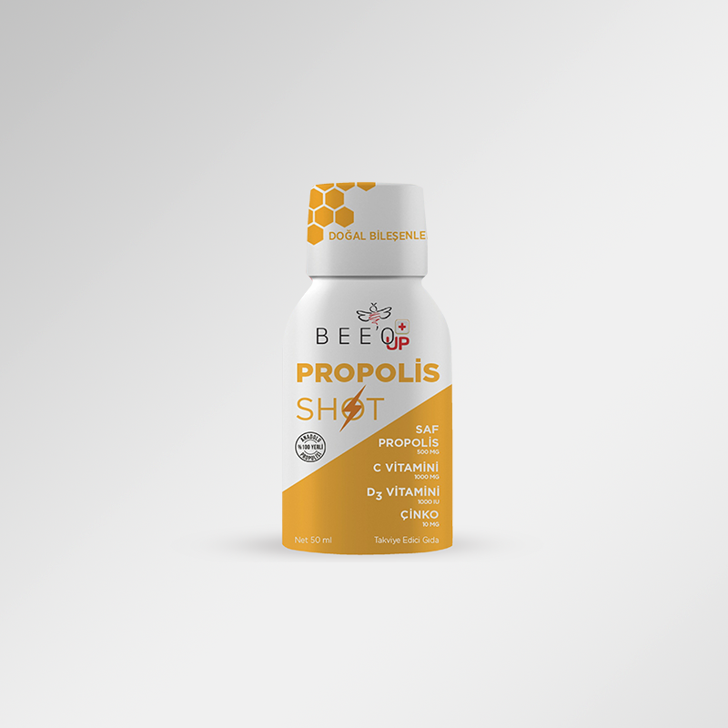 BEEO UP Çinko D3 + C Vitaminli Propolis Shot 12'li