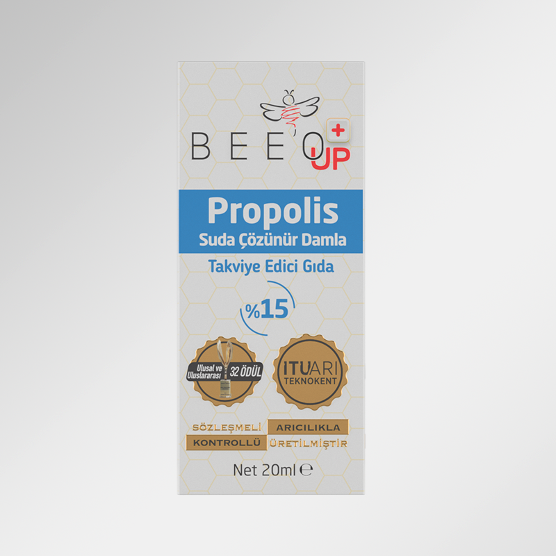 BEEO UP Propolis Suda Çözünür Damla (%15)