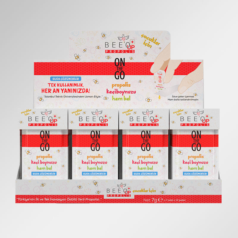 Çocuklar için Propolis Keçiboynuzu Ham Bal Macunu