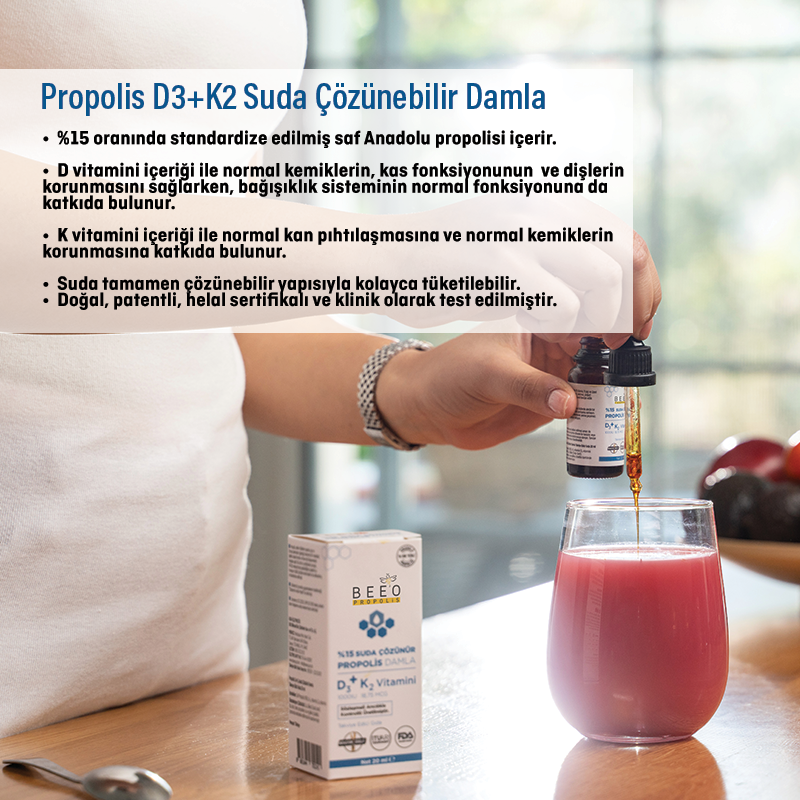 suda çözünür d3 k2 vitamini