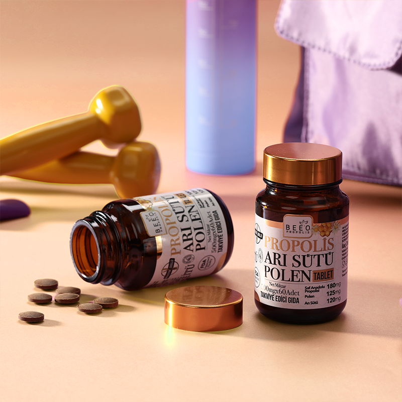 BEEO Propolis Arı Sütü Polen Tablet
