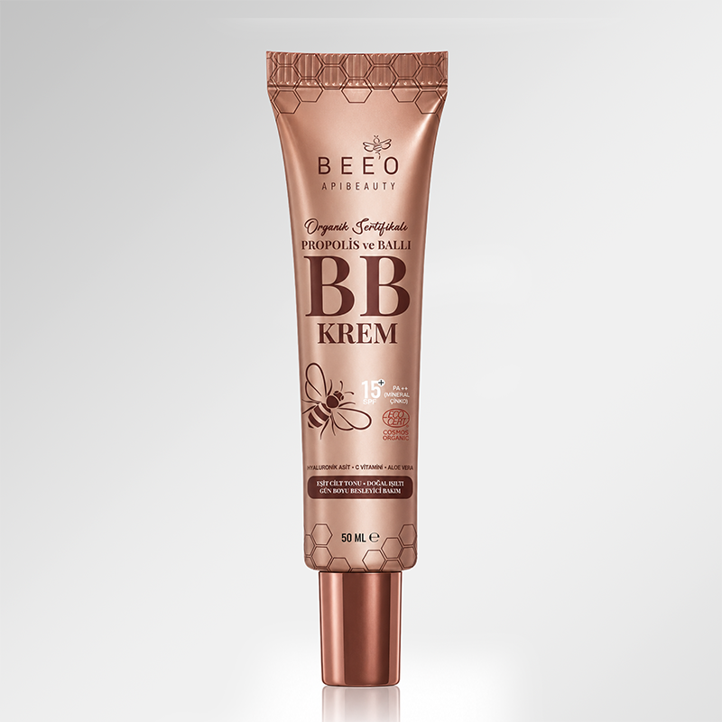 BEEO APIBEAUTY Organik Sertifikalı Propolis ve Ballı BB Krem SPF 15