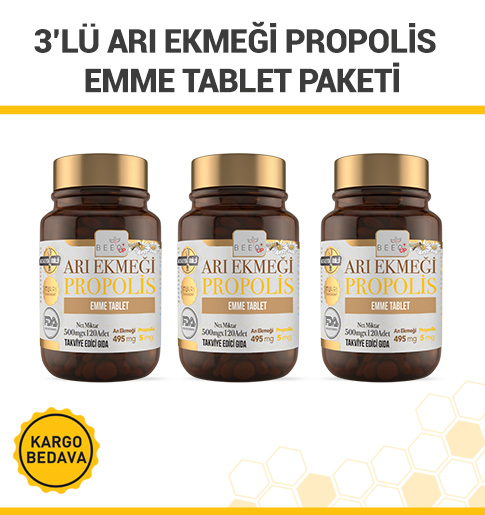 Beeo Up Arı Ekmeği Propolis  Emme Tablet Paketi 3'lü