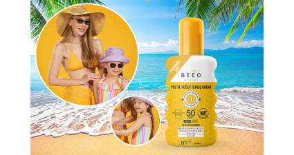 %100 doğal bileşenlerden elde edilen BEE'O Yüz ve Vücut Güneş Kremi, tüm aileniz için özel olarak formülize edildi! 