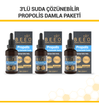 3'lü Suda Çözünebilir Propolis Damla Paketi