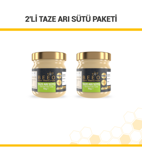 2'li Taze Arı Sütü Paketi