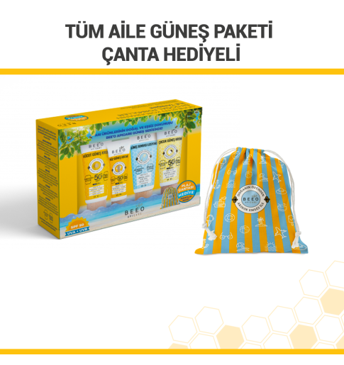 Aile Güneş Paketi (Çanta Hediyeli)