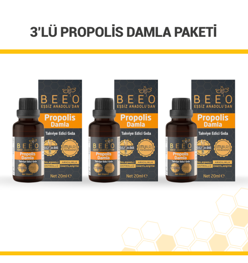 3'lü  Propolis Damla Paketi
