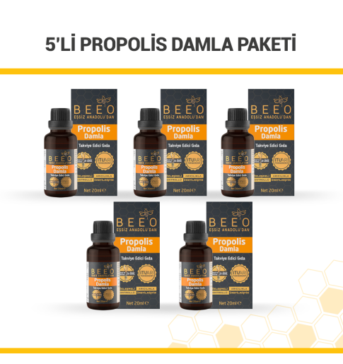 5'li Propolis Damla Paketi