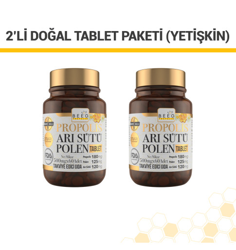 2'li Doğal Tablet Paketi (Yetişkin)