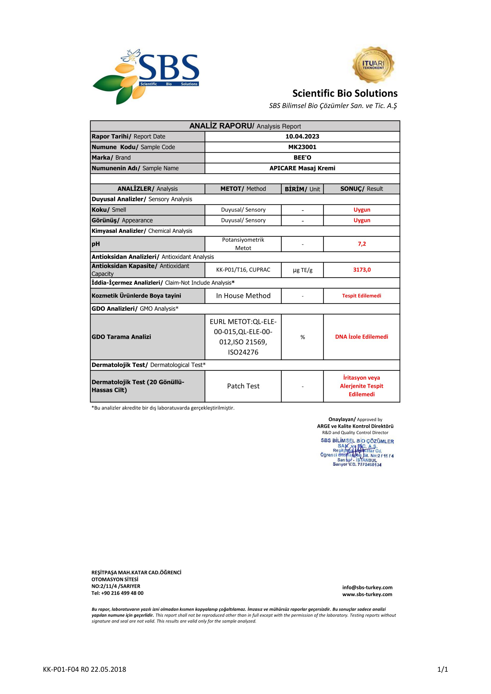 Arı Zehirli Propolisli Masaj Kremi