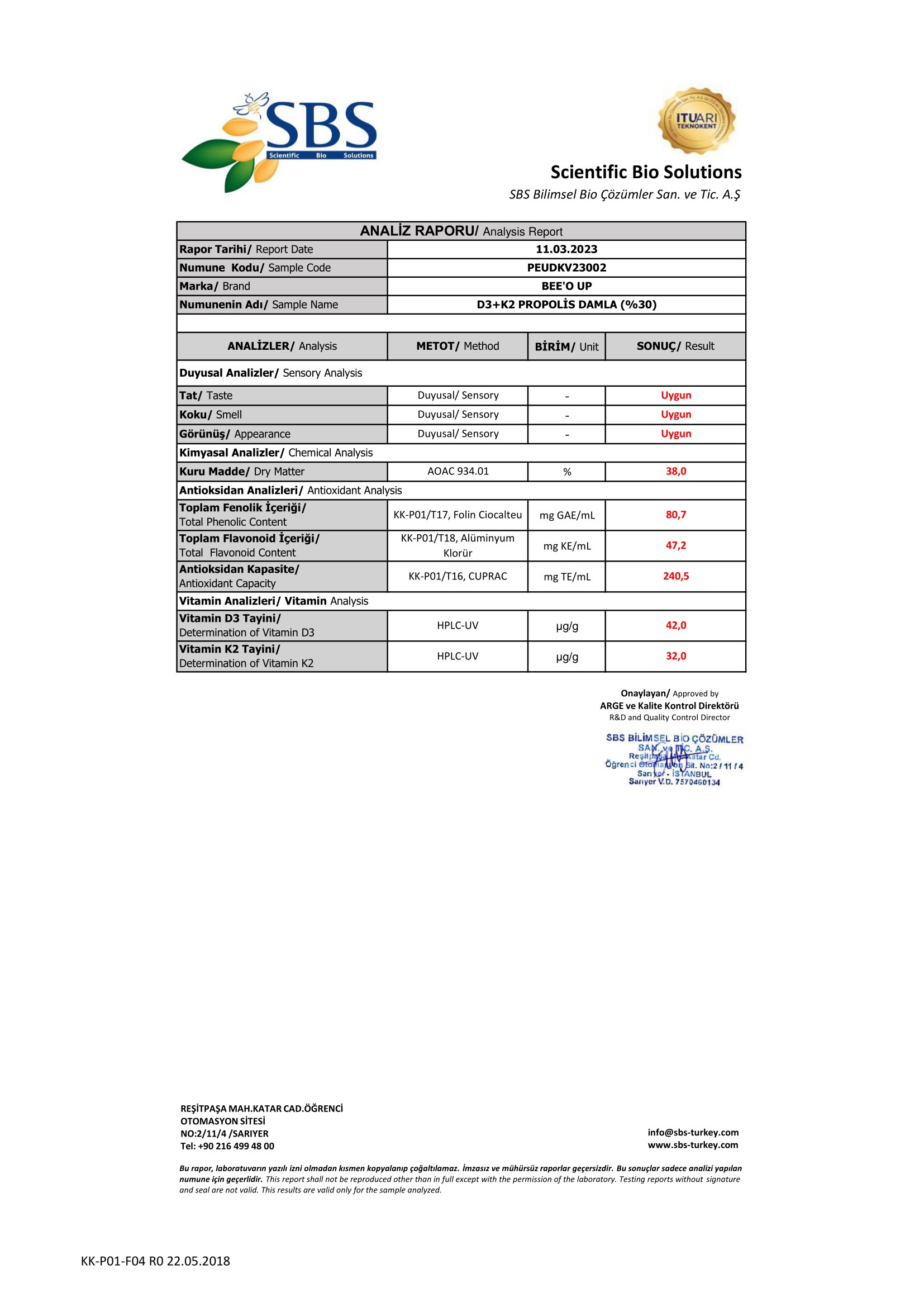 D3+K2 PROPOLİS DAMLA