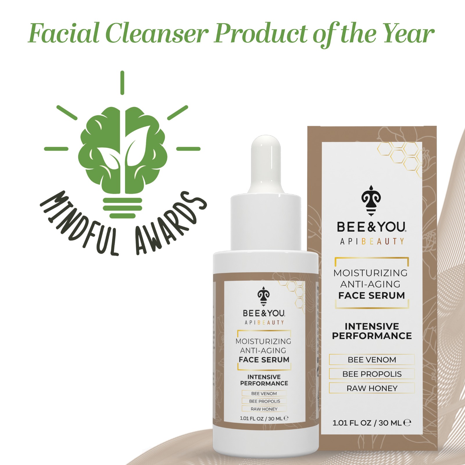 2023 - Mindful Awards - Yılın Yüz Temizleyicisi - BEE'O Anti-Aging Yüz Serumu
