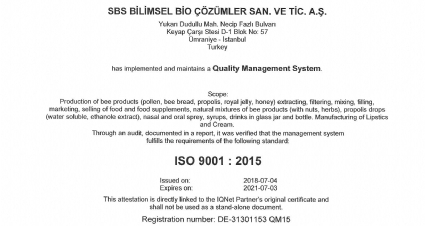 ISO 9001 Sertifikasi 2