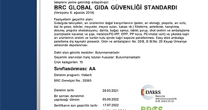 BRC Global Gida Güvenligi Standardi